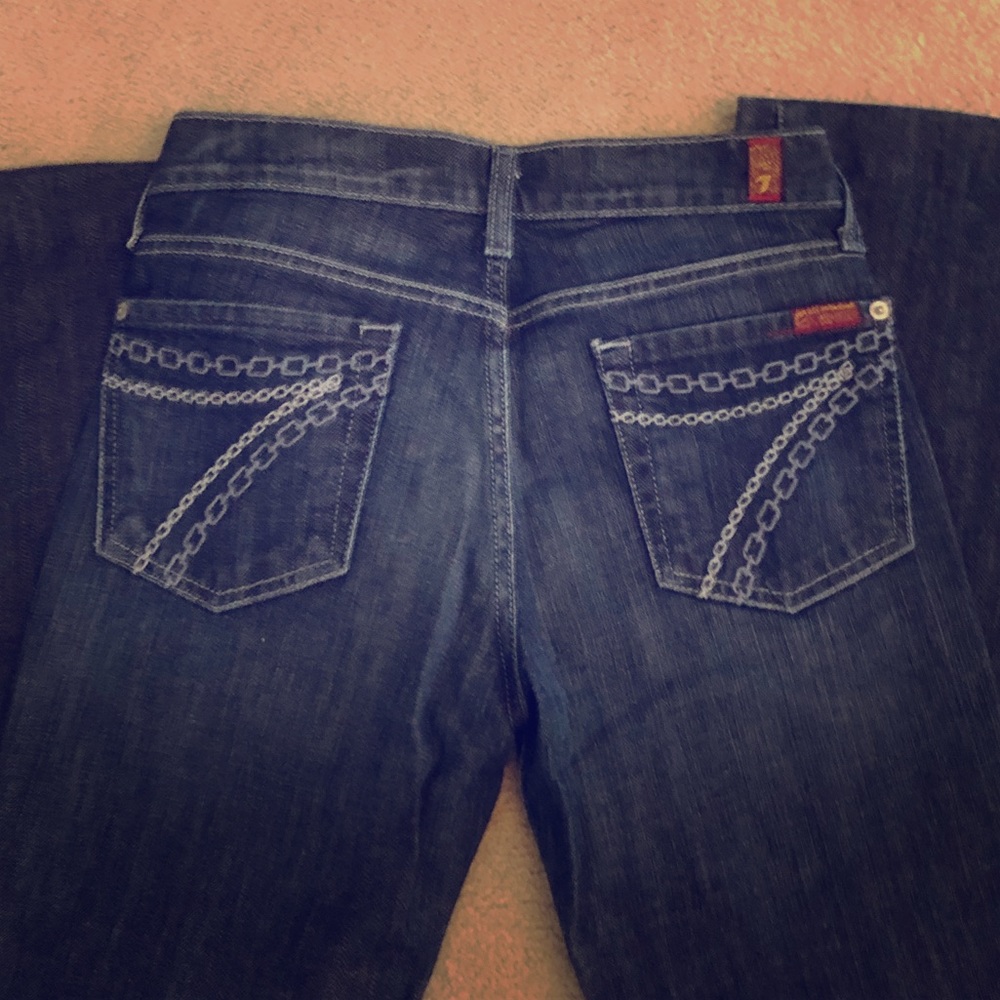 7 for all Mankind Dark Wash Dojo denim